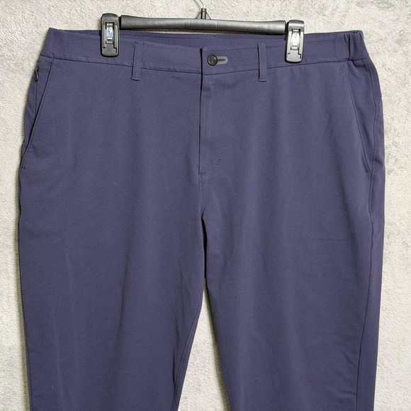 Public Rec Pants Mens 36x27.5 Navy Blue Performance Stretch Chino Zip Pocket - Picture 2 of 15